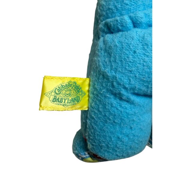 Cabbage Patch Kids Baby Land Boy Rattle Doll Blonde Blue Eyes 1988 Lovey Plush - Picture 7 of 10